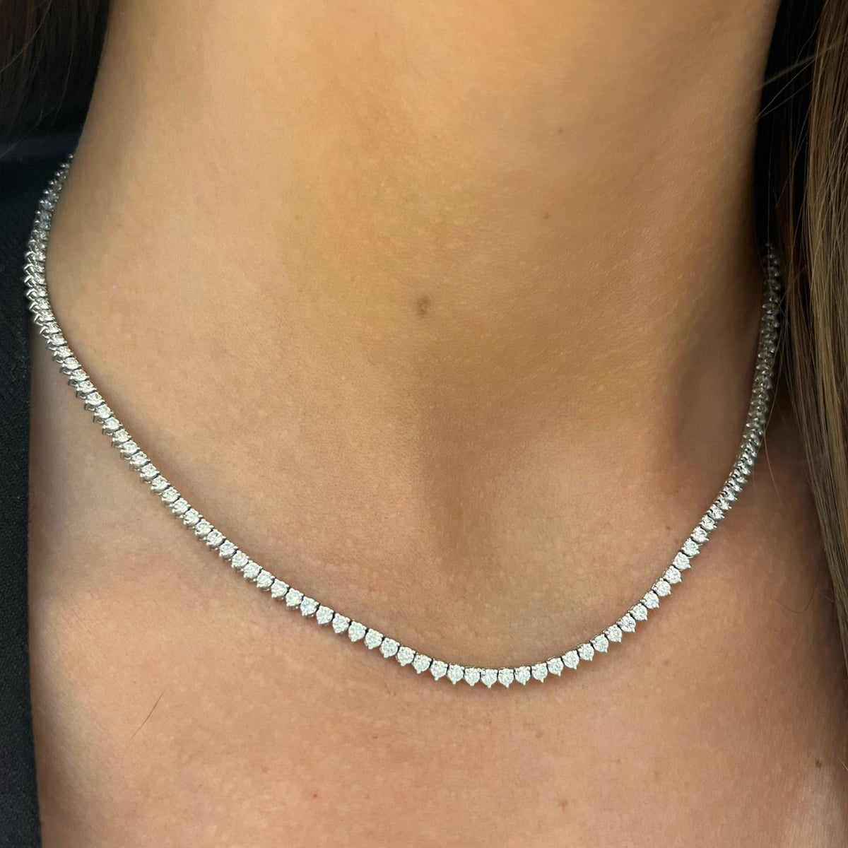 Elle Diamond Tennis Necklace 5.14 ctw