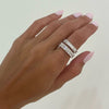 Emerald Cut Diamond Band
