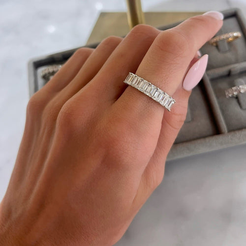 Emerald Cut Diamond Band 3.55 ctw