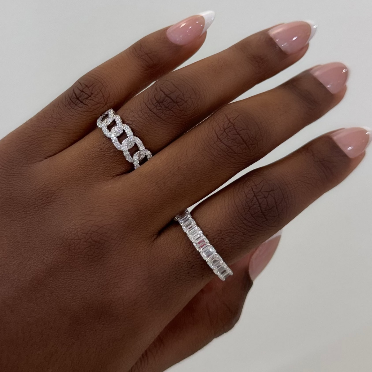 Emirates Emerald Cut Diamond Band 2 ctw
