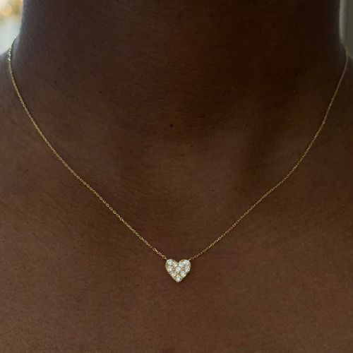 endless love diamond heart necklace