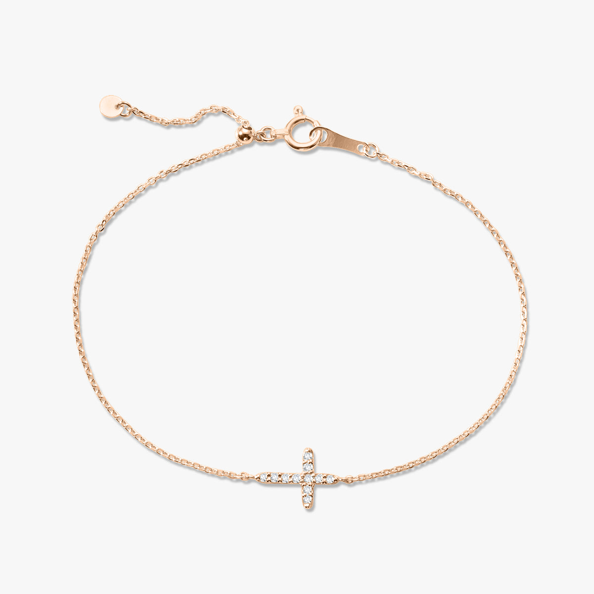 Esther Dainty Diamond Cross Bracelet