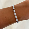 Everette Chasing Pears Diamond Tennis Bracelet WG