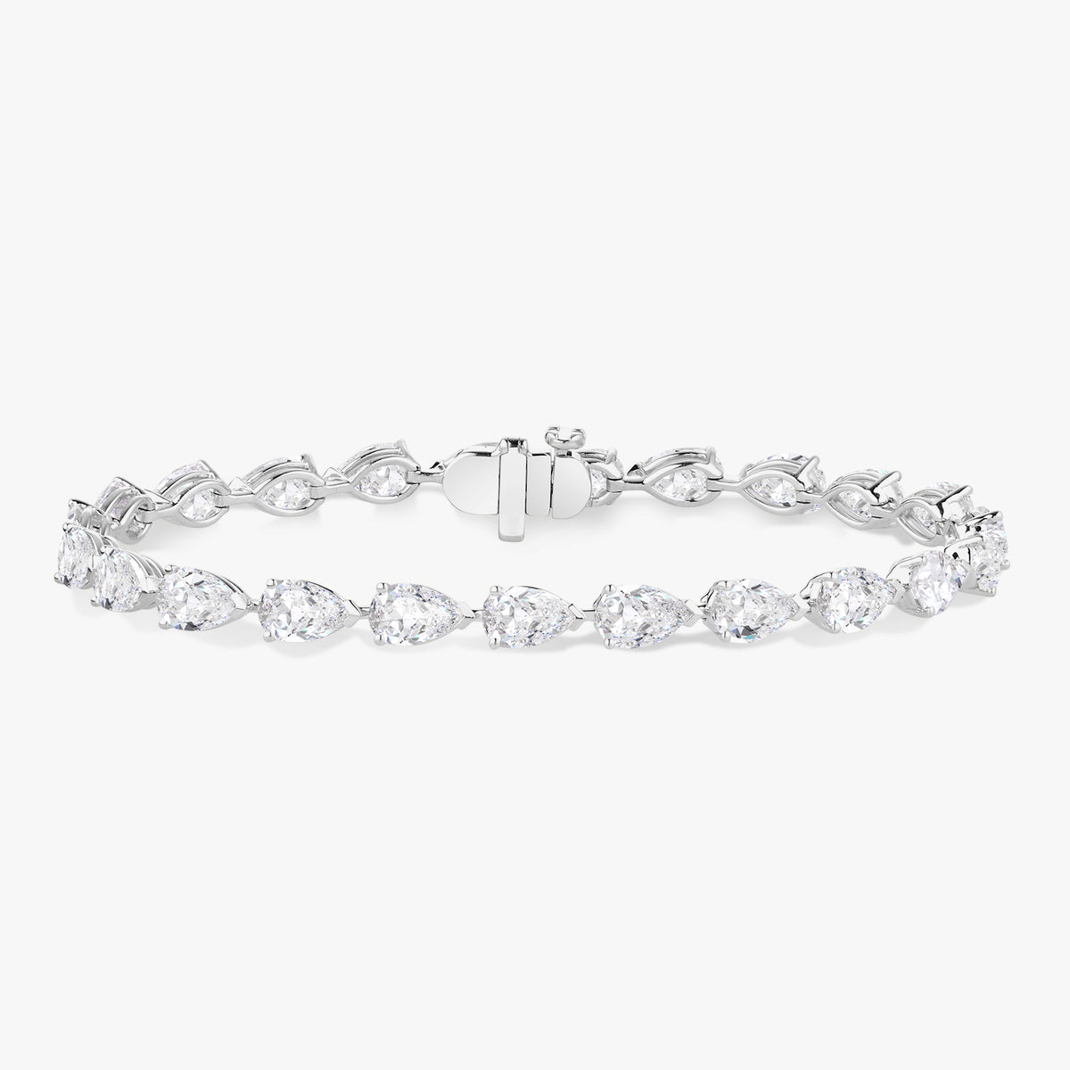 Everette Chasing Pears Diamond Tennis Bracelet 11.87 ctw