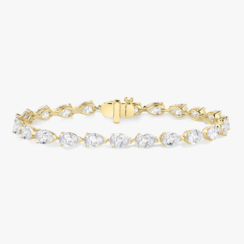 Everette Chasing Pears Diamond Tennis Bracelet 11.87 ctw