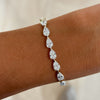 Everette Chasing Pears Diamond Tennis Bracelet YG