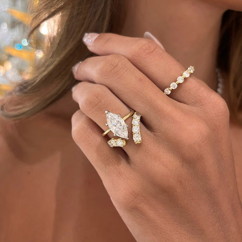 2.27ct Lab Grown Marquise Diamond in a Solitaire Setting
