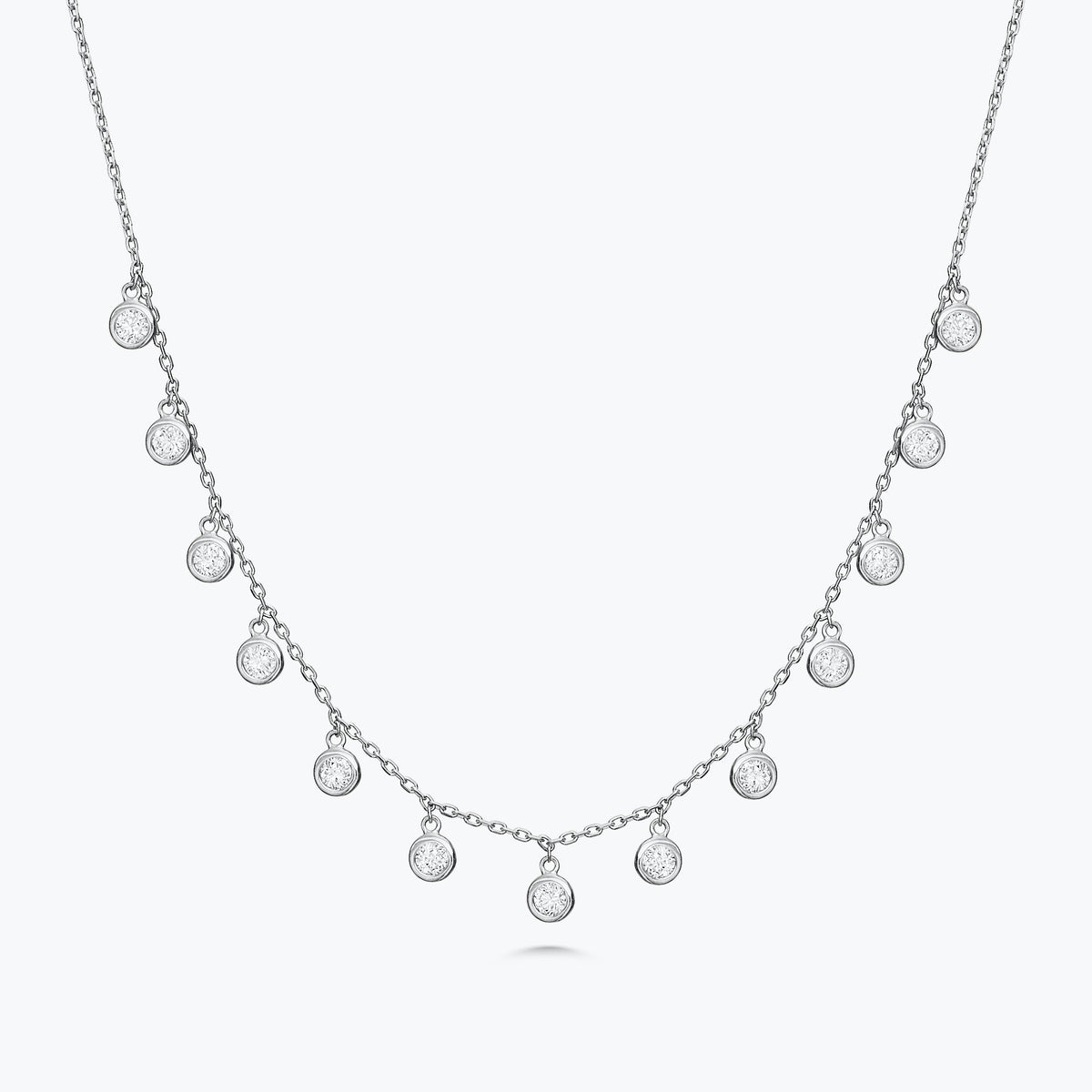 Faye Diamonds By The Yard Drop Necklace