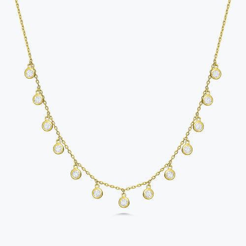 Faye Diamonds By The Yard Drop Necklace