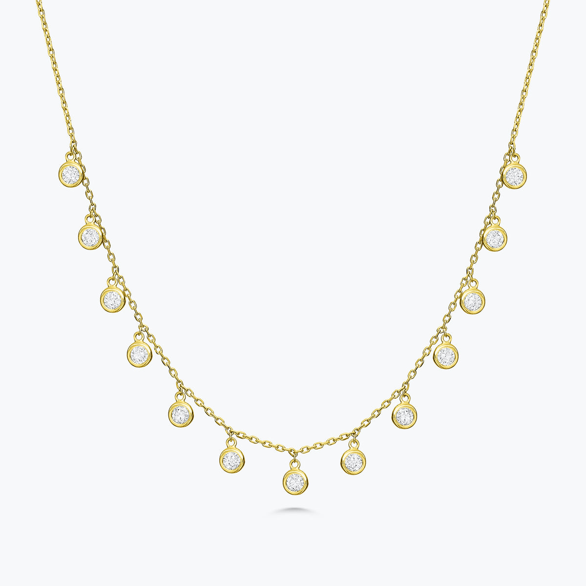 Faye Diamonds By The Yard Drop Necklace