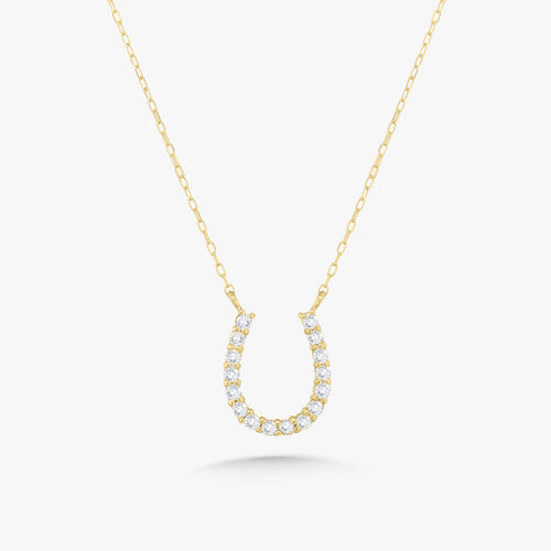 Filly Diamond Horseshoe Necklace