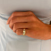 Foley Inset Multi Mixed Shape Diamond Cigar Ring 0.62 ctw