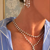 Dutton Two Strand Bezeled Diamond Lariat 18.82 ctw