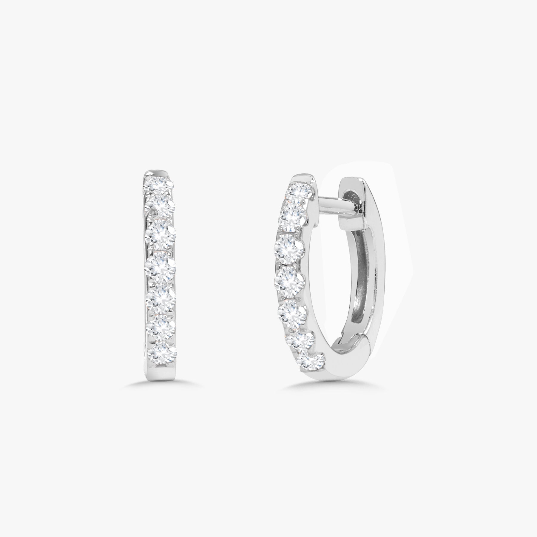 Gigi Diamond Huggie Earrings – RWFJ