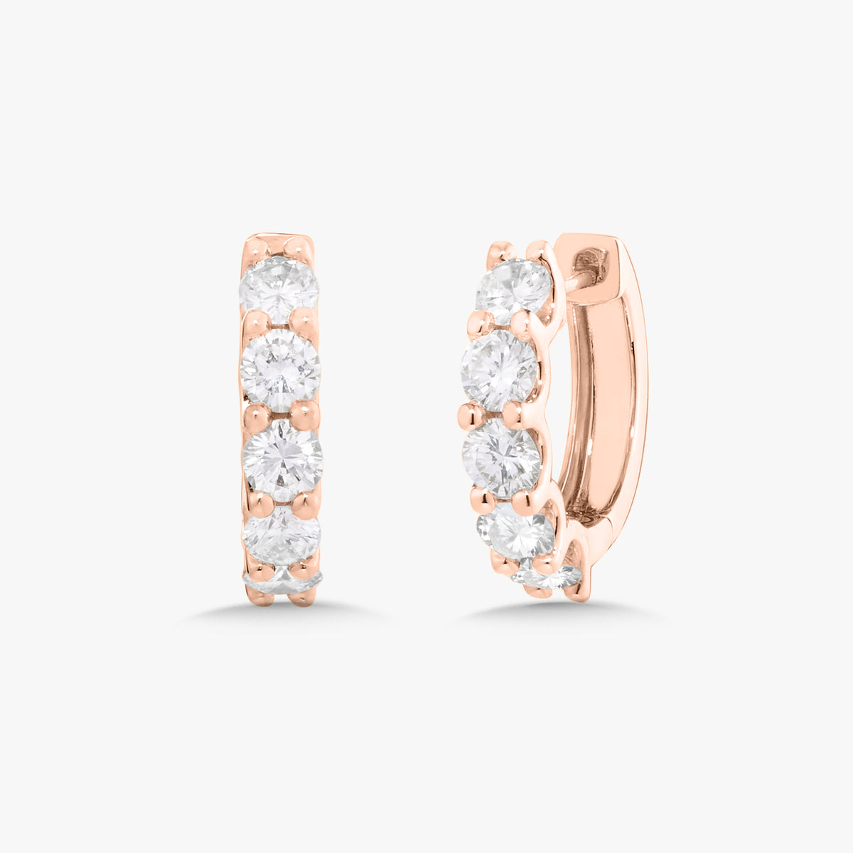 Georgie Diamond Huggie Earrings 1.25 ctw