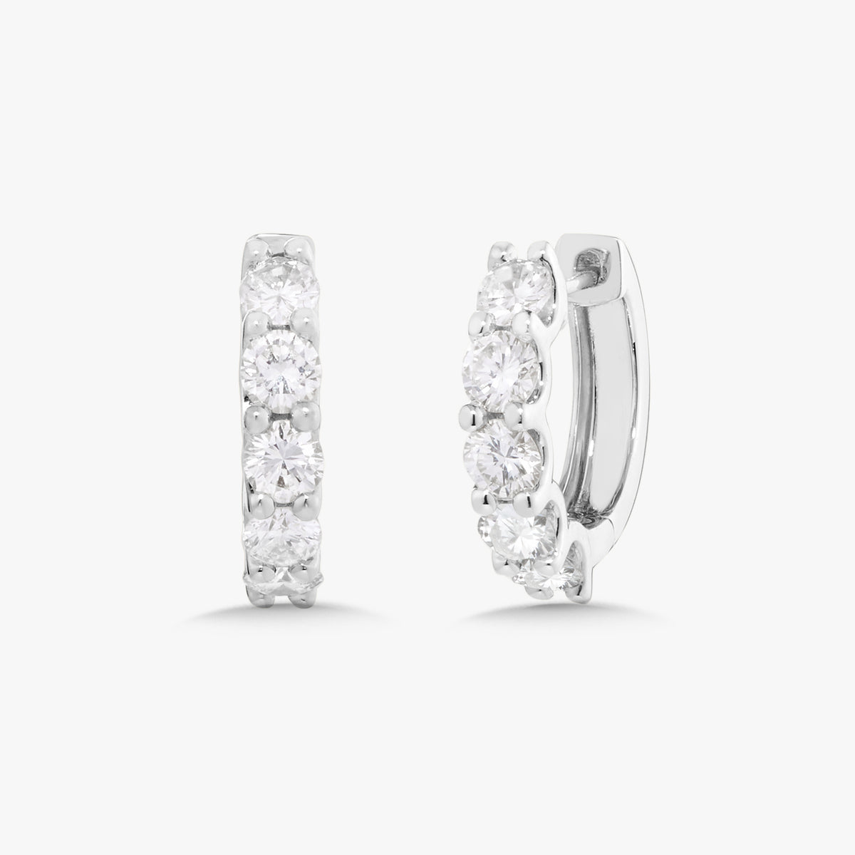 Georgie Diamond Huggie Earrings 1.25 ctw