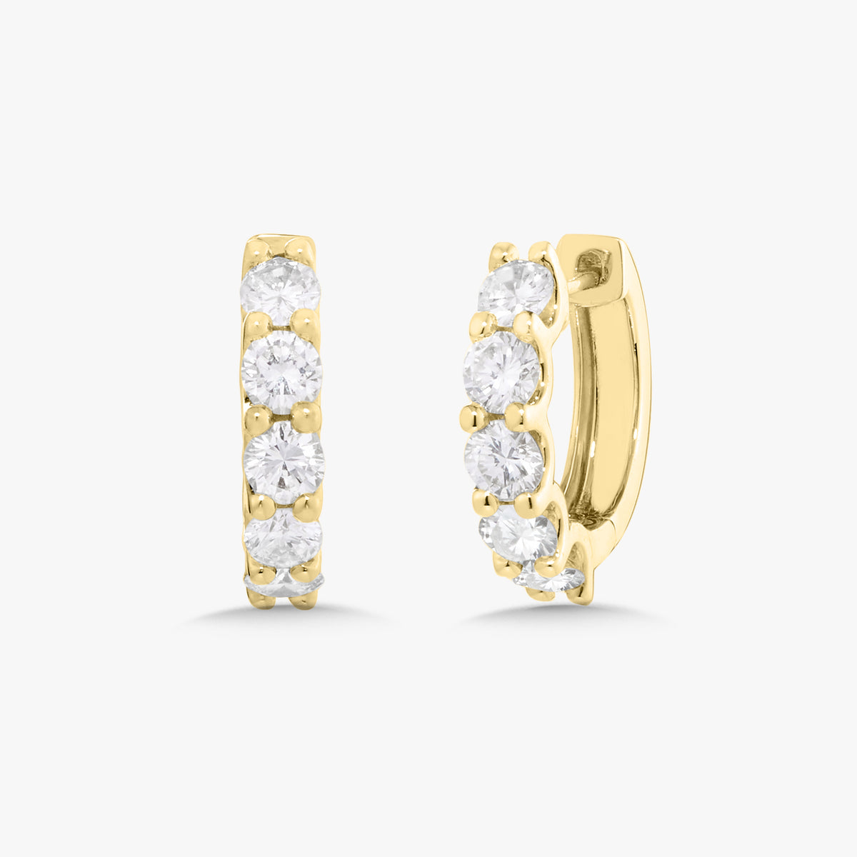 Georgie Diamond Huggie Earrings 1.25 ctw