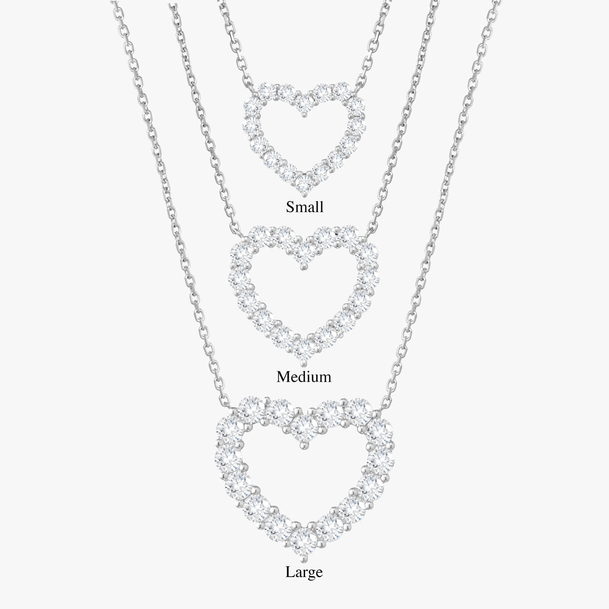 Georgie Diamond Heart Necklace