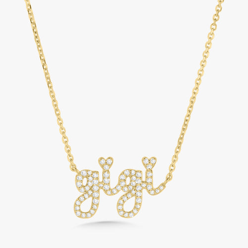 "Gigi" Diamond Grandma Name Necklace