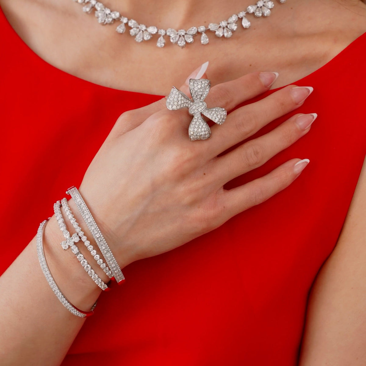 Gianna Baguette Diamond Bangle 6.28 ctw