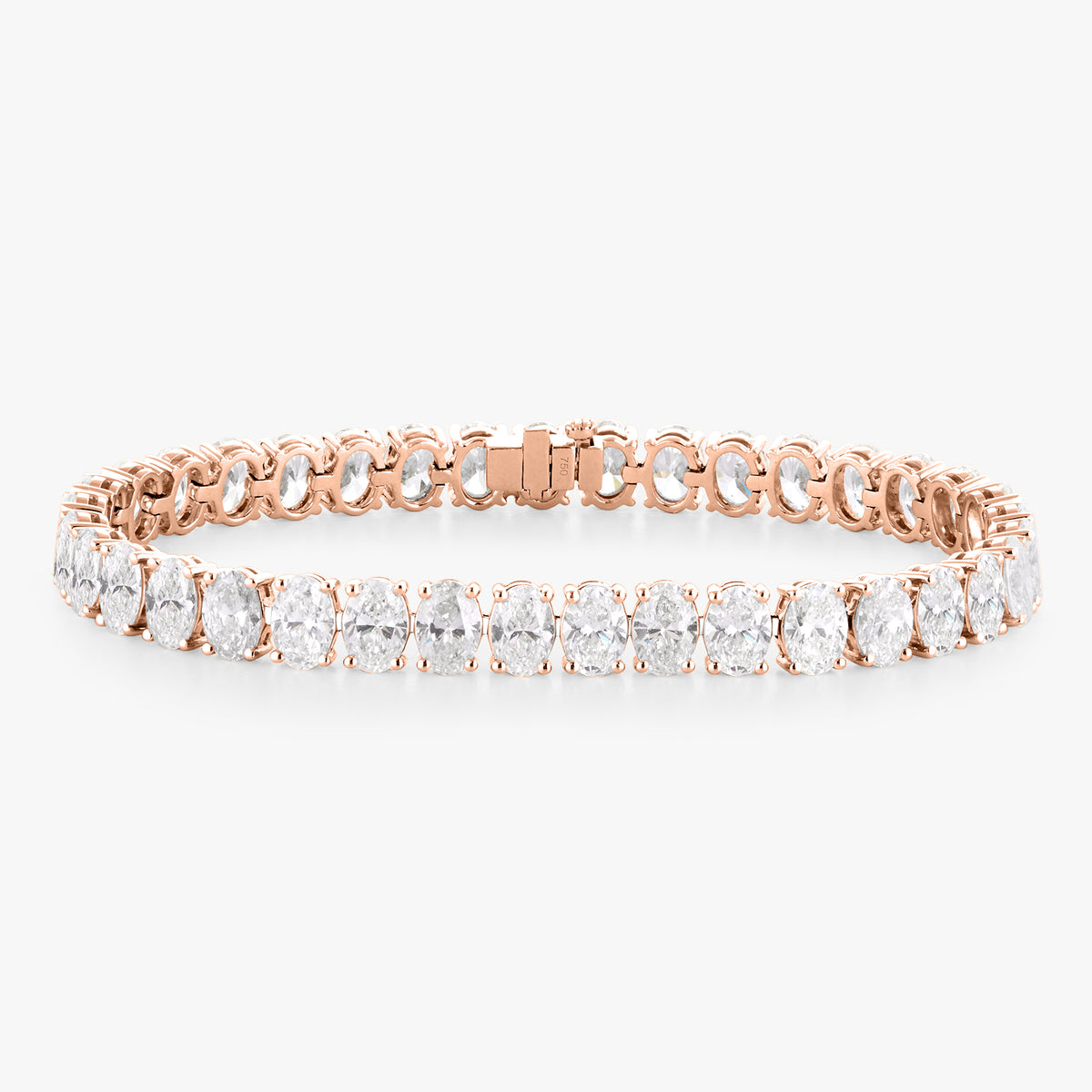 Giselle Oval Diamond Tennis Bracelet 18.90 ctw