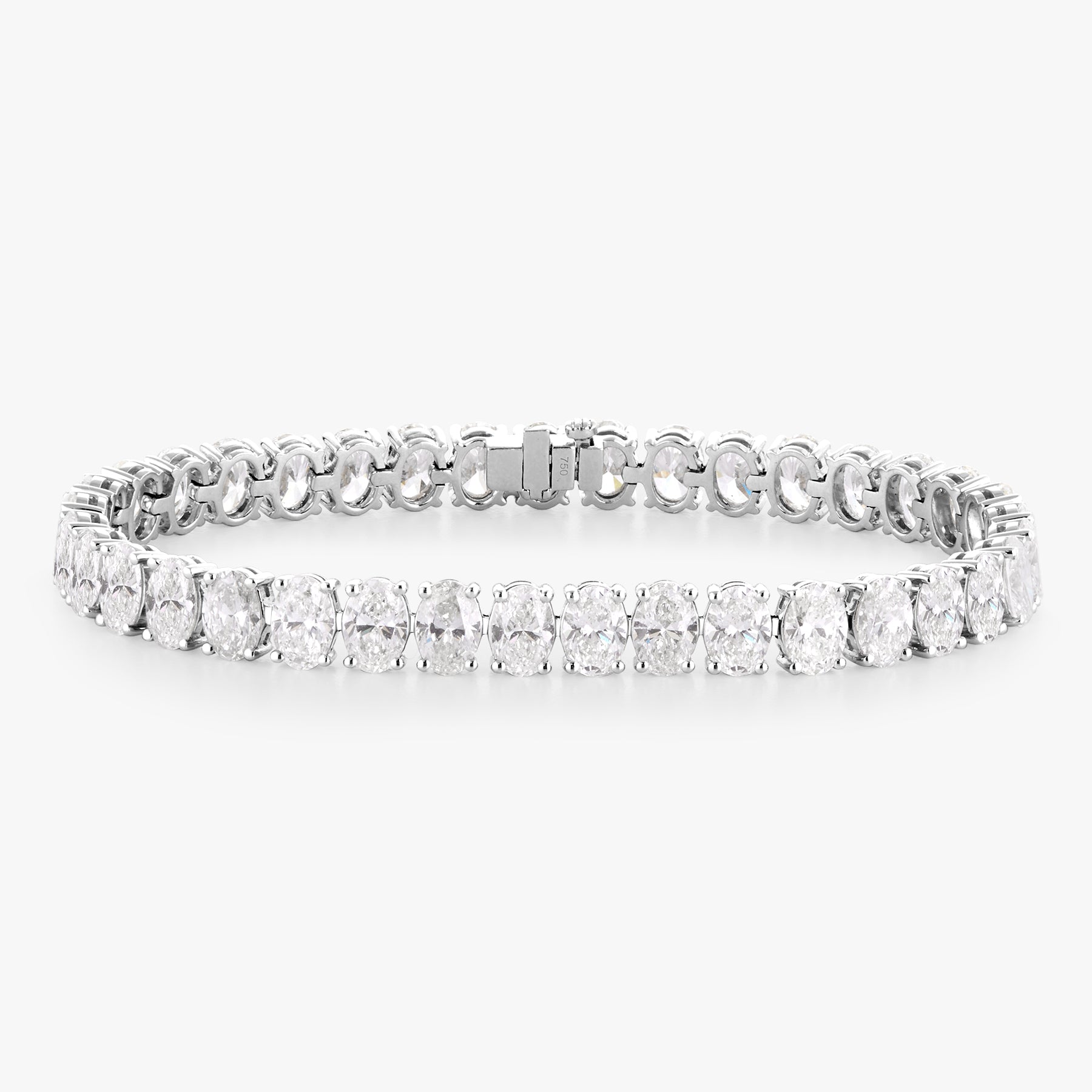 Giselle Oval Diamond Tennis Bracelet 18.90 ctw – RWFJ