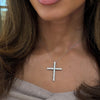 WG Gracie Scalloped Diamond Cross Necklace