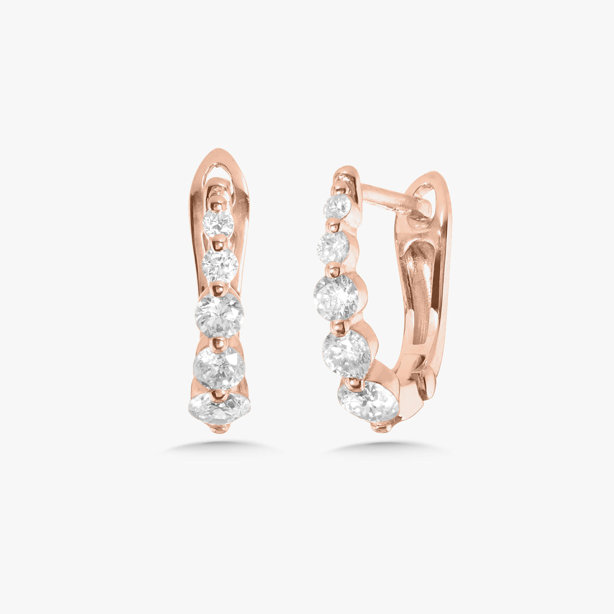 Graduated Charlie Cloud® Diamond Huggie Earrings 0.50 ctw – RW Fine Jewelry