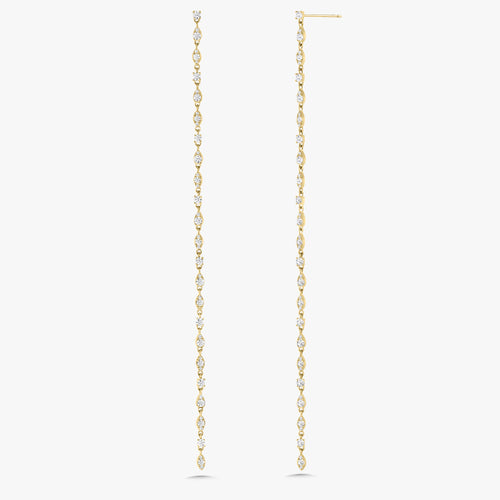 Hale Diamond Chain Duster Stud Earrings 1 ctw