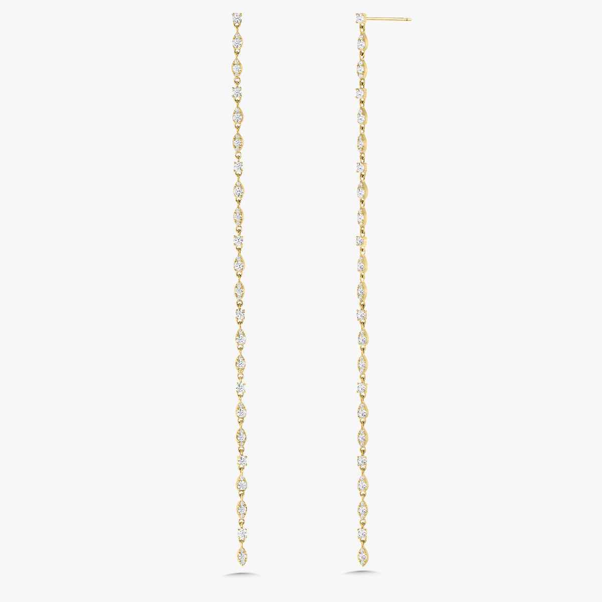 Hale Diamond Chain Duster Stud Earrings 1 ctw