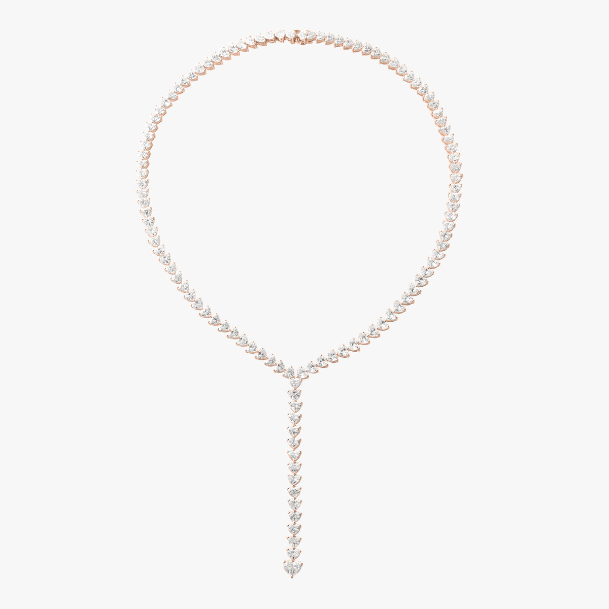 Mayfair Diamond Heart Lariat Necklace 29 ctw