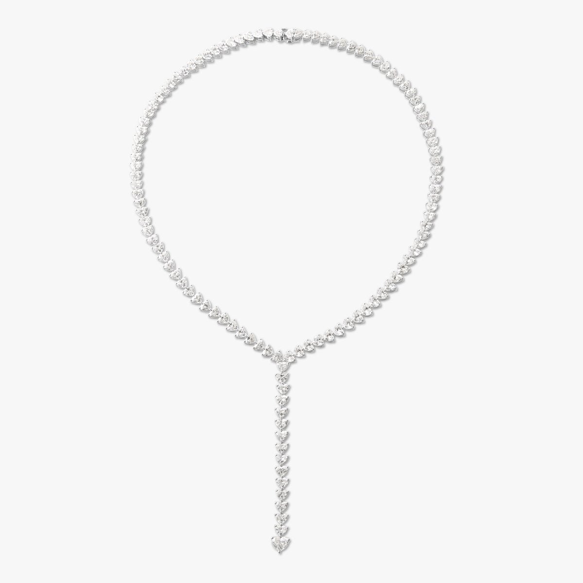 Mayfair Diamond Heart Lariat Necklace 29 ctw