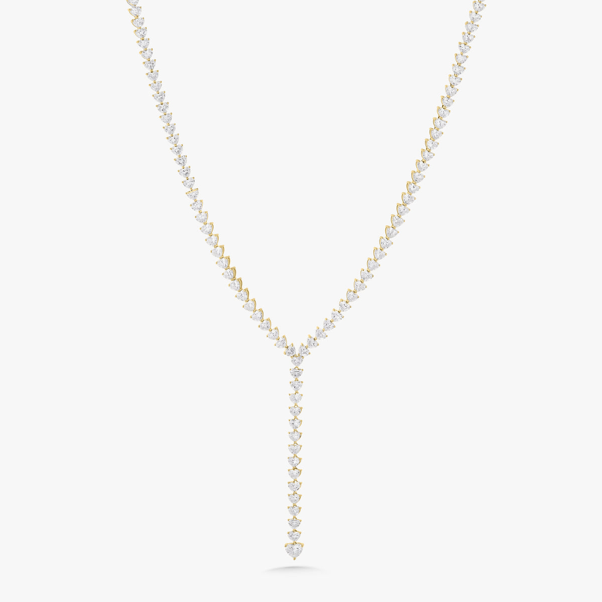 Mayfair Diamond Heart Lariat Necklace 29 ctw