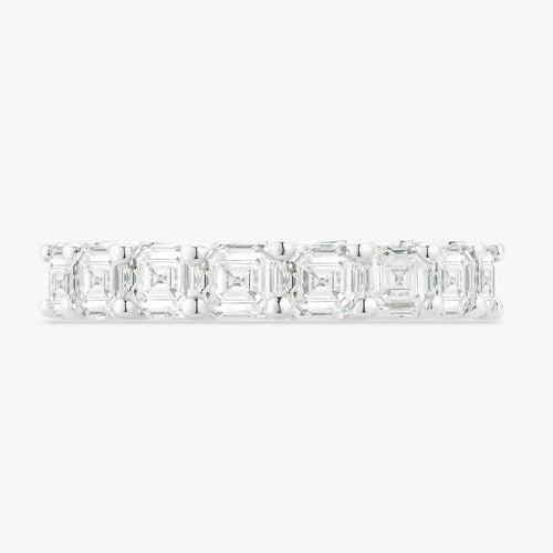 Helena Asscher Cut Diamond Band 2.50 ctw