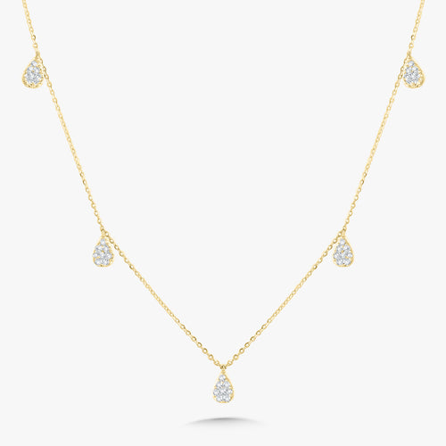 Hey Pretty Diamond Pear Drop Necklace
