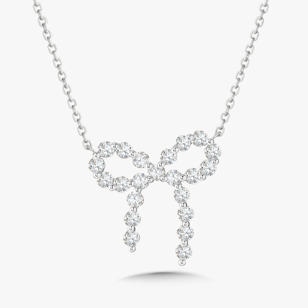 Little Posie Charlie Cloud® Floating Diamond Hollis Bow Necklace