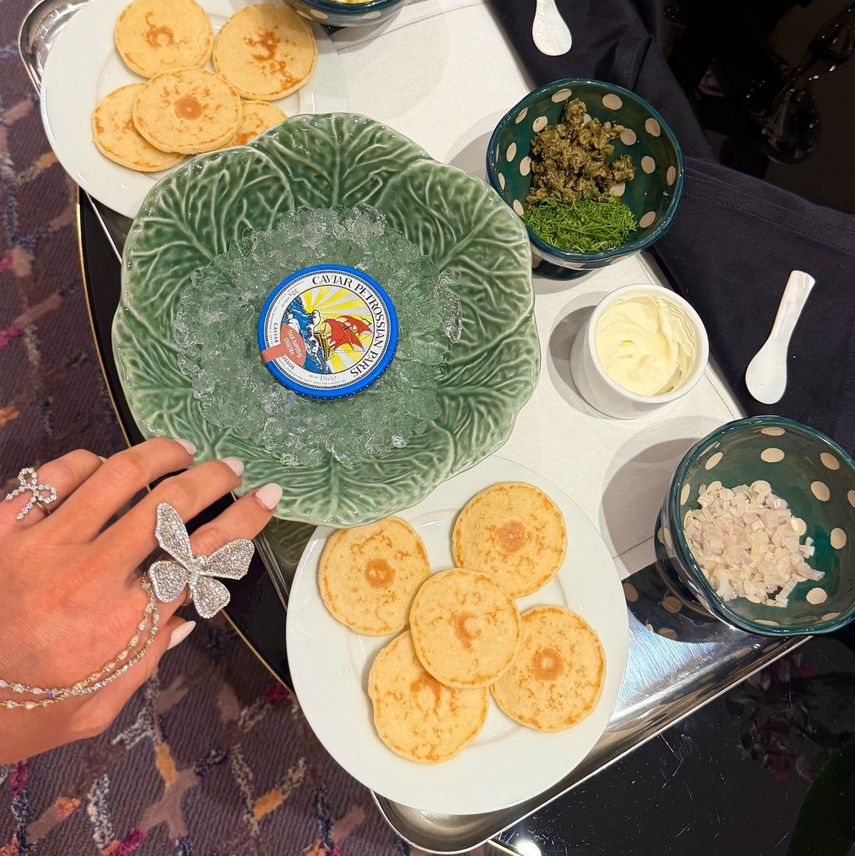 Hollis Charlie Cloud®  Bow Ring, Acadia butterfly ring