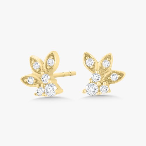 Hummingbird Diamond Stud Earrings