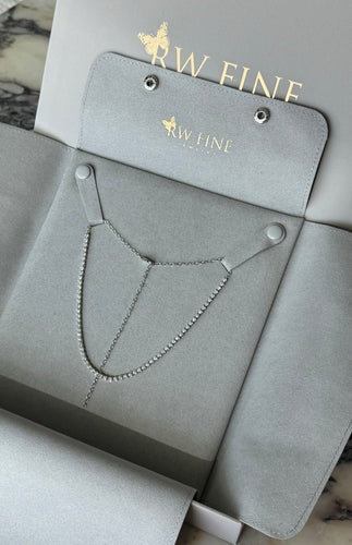 Everleigh Adjustable Diamond Tennis Collar Necklace