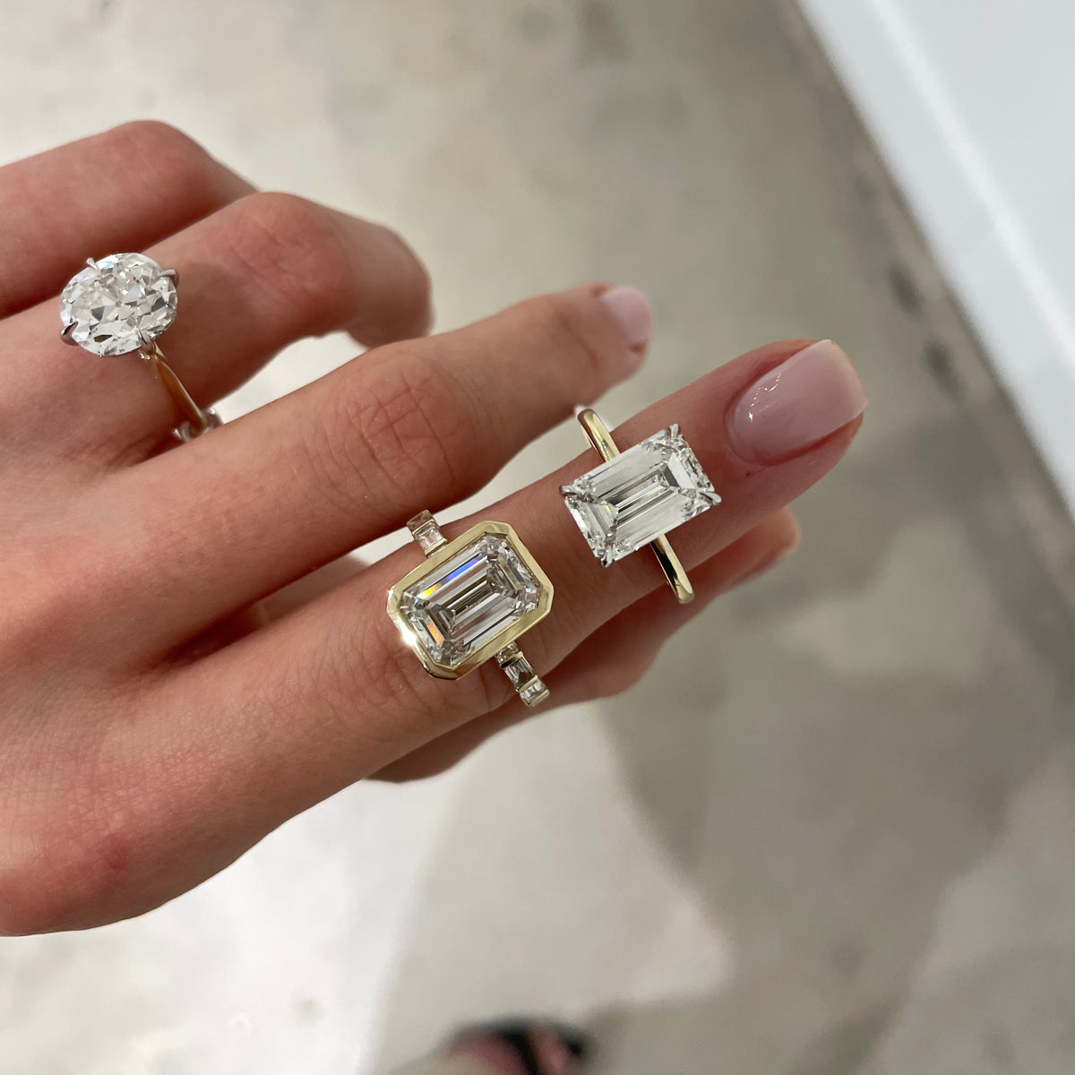 Emerald Cut Lab Grown Diamond in the Modern Bezel – RWFJ