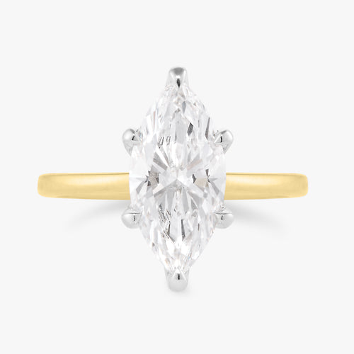 2.27ct Lab Grown Marquise Diamond in a Solitaire Setting
