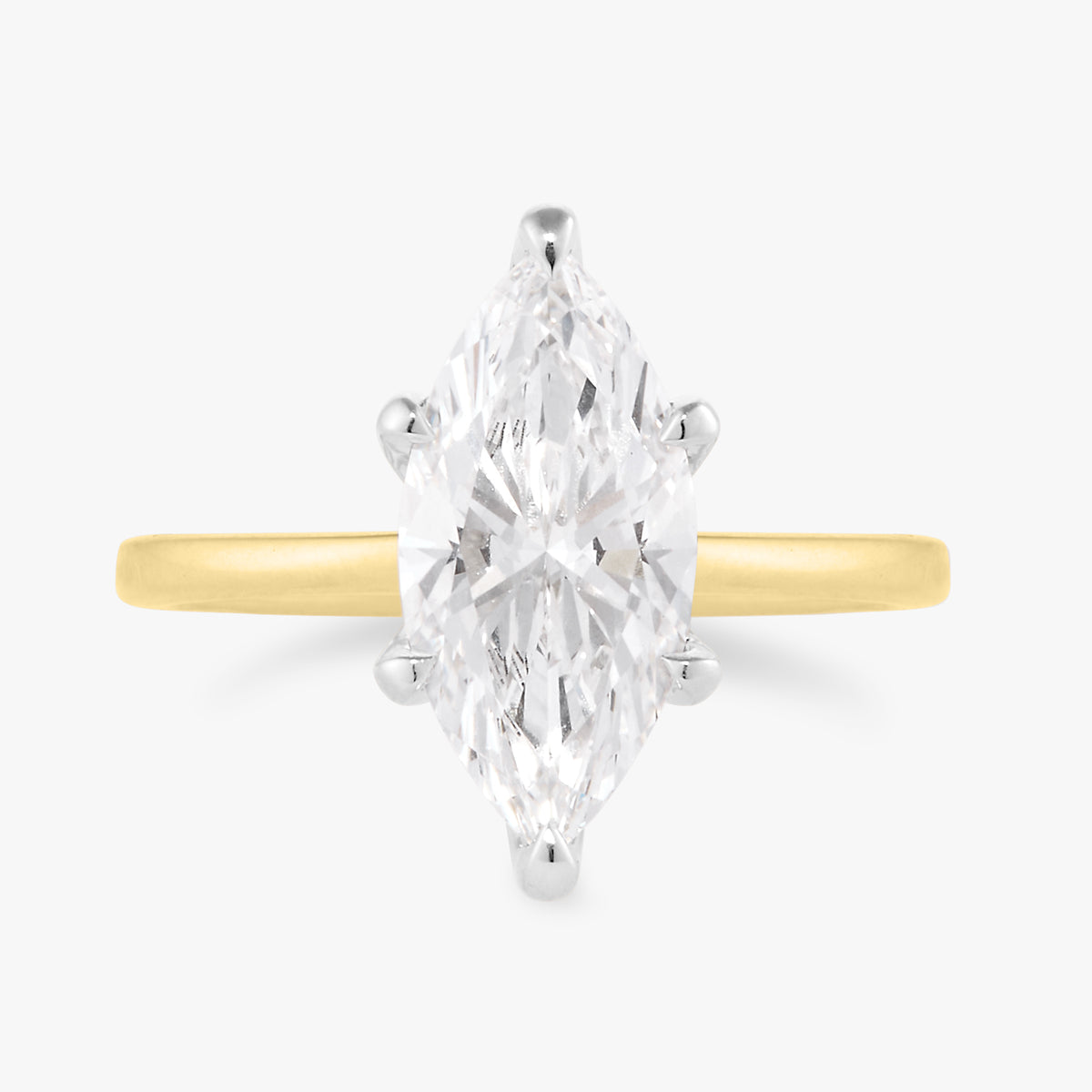 2.27ct Lab Grown Marquise Diamond in a Solitaire Setting