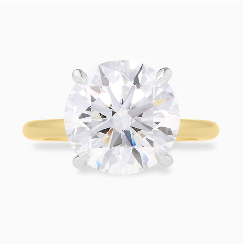 5.49ct Lab Grown Round Brilliant Diamond in a Solitaire Setting