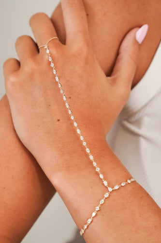 "It girl" Multi Mixed Shape Diamond Hand Chain 2.65 ctw
