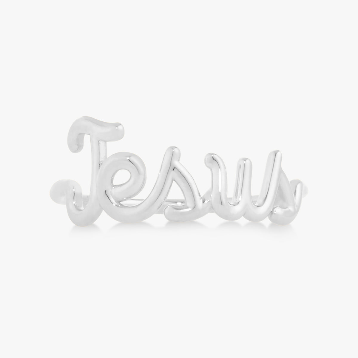 "Jesus" Gold Wire Script Ring