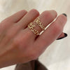 "Jesus" Gold Wire Script Ring, Custom Gold Wire Script Name Ring