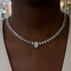 Josette Floating Oval Diamond Necklace