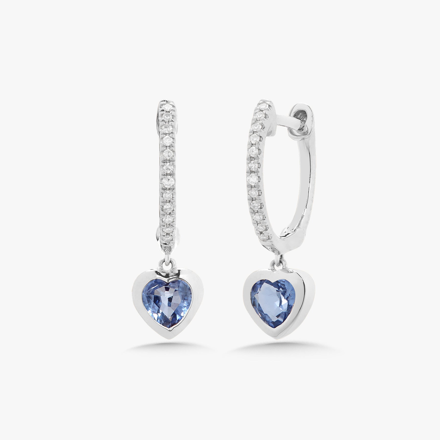 Kait Dainty Heart Drop Huggie Earrings – RWFJ