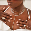 Kam Lee Pink Sapphire & Diamond Illusion Heart Tennis Necklace 3 ctw, Amira Diamond Bezel Tennis Necklace 
