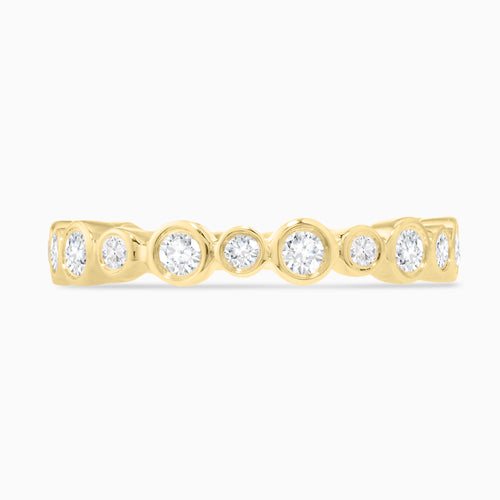 Kate Three Quarter Bezel Diamond Band